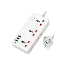 Hoco Power strip AC8A PD30W + QC3.0 + 3 sockets Hoco Power strip AC8A PD30W + QC3.0 + 3 sockets