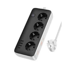 Hoco Power strip AC21 Sunlight 4 ports + 4 sockets Hoco Power strip AC21 Sunlight 4 ports + 4 sockets
