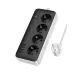 Hoco Power strip AC21 Sunlight 4 ports + 4 sockets Hoco Power strip AC21 Sunlight 4 ports + 4 sockets