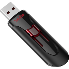  SANDISK FLASH MEMORY CRUZER GLIDE 32GB USB 3.0 BLACK AND RED